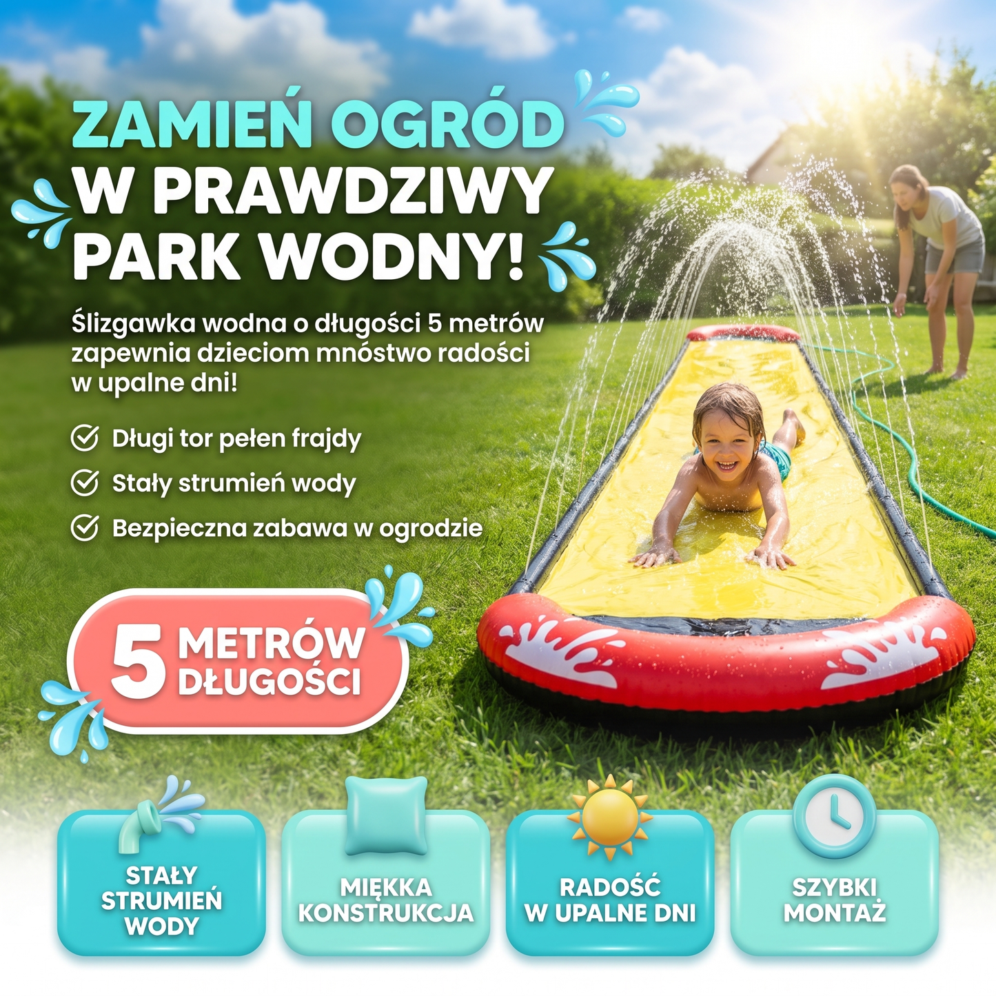 Wodogrzmot - ślizgawka wodna dla dzieci